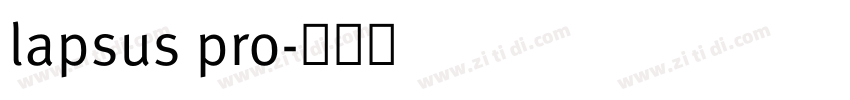 lapsus pro字体转换